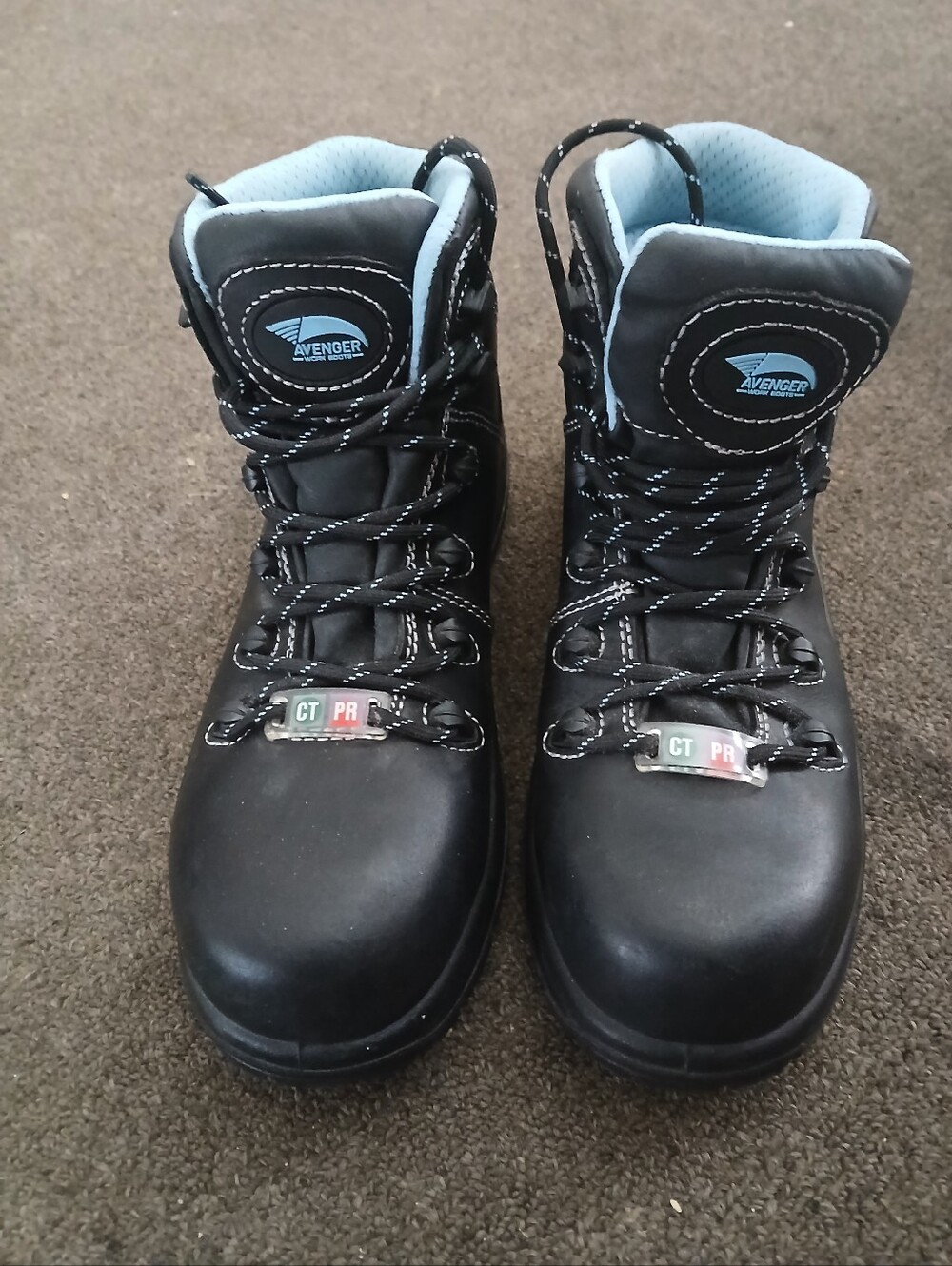 Avenger Women's Black Safety Boots Size 7.5